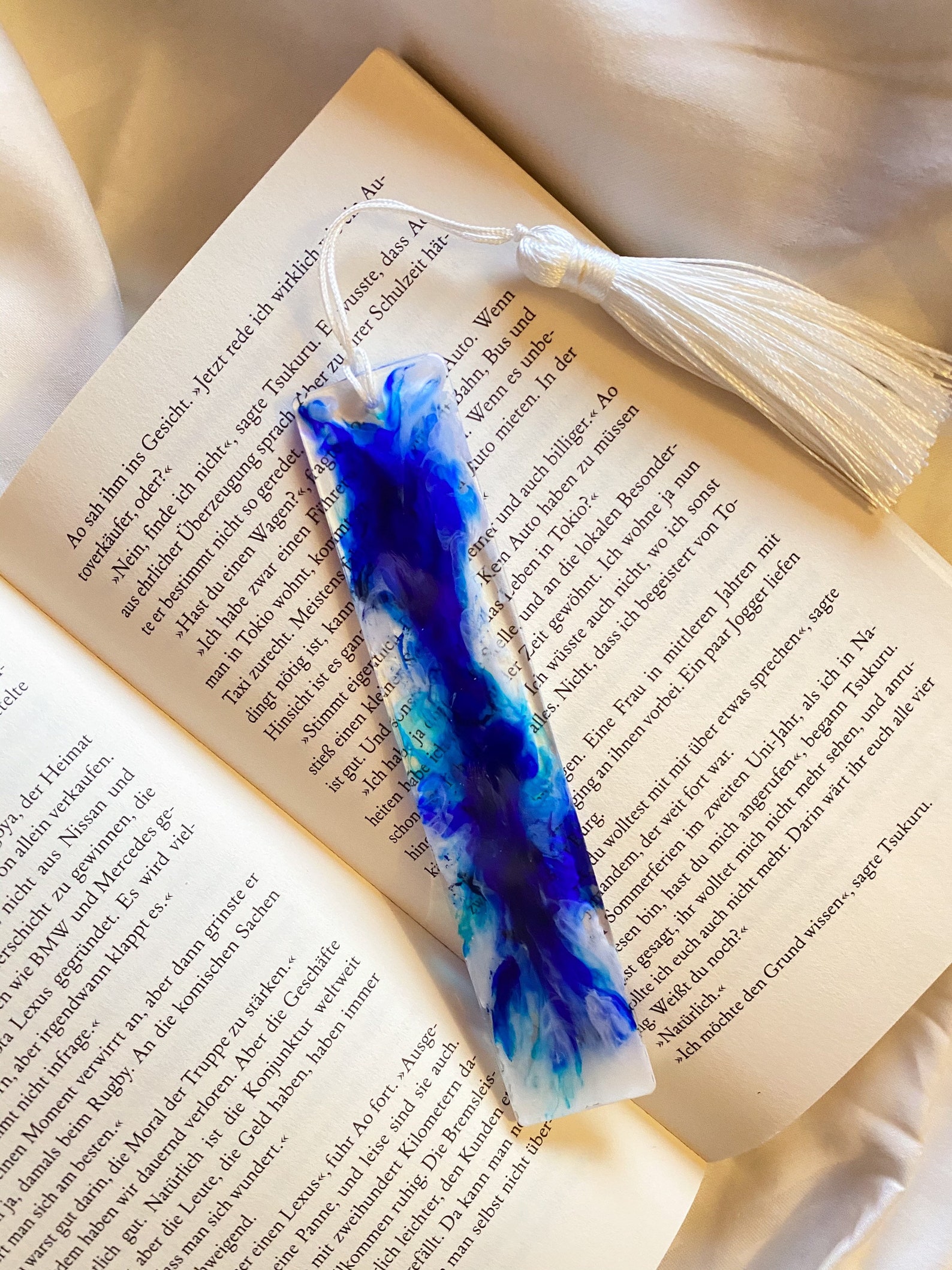 Epoxy resin bookmark Epoxy bookmark ocean waves waves optics Etsy