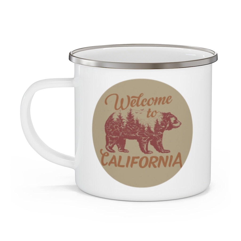 Bear Camping Mug Enamel Adventure Coffee Mug to Etsy