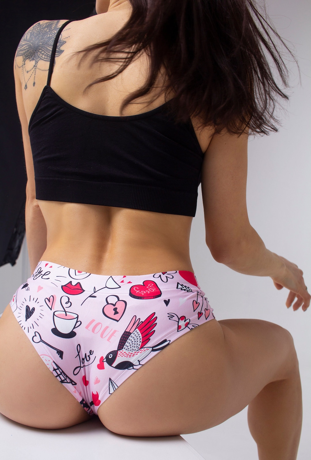 Girl Underwear. Cute Briefs Girls. Women Underwear Female's Heart