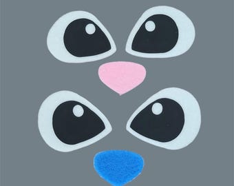 Alien Eyes Blue and Pink, Kawaii, Amigurumi, Plushie Eyes, 4 pack