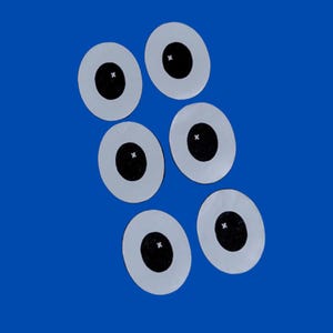 4 pairs Felt eyes (bluey), cartoon, adhesive felt, htv