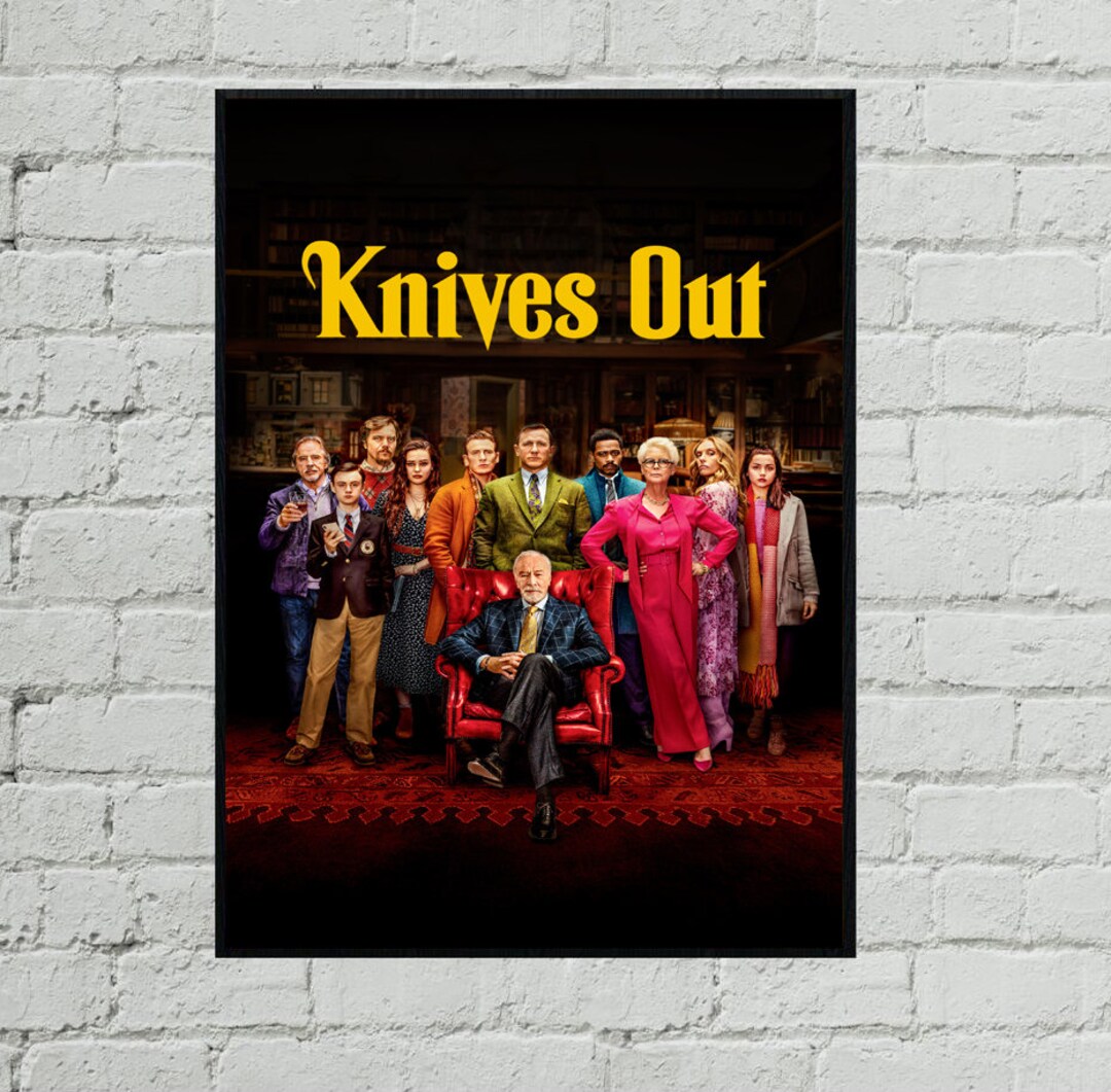 Knives Out Mystery Crime Detective Story Agatha Christie Movie Etsy