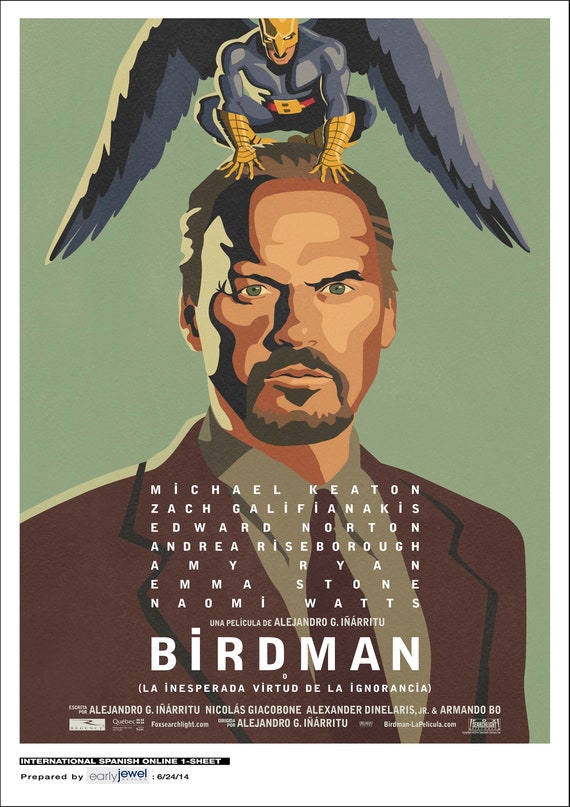 Birdman or (The Unexpected Virtue of Ignorance) poster