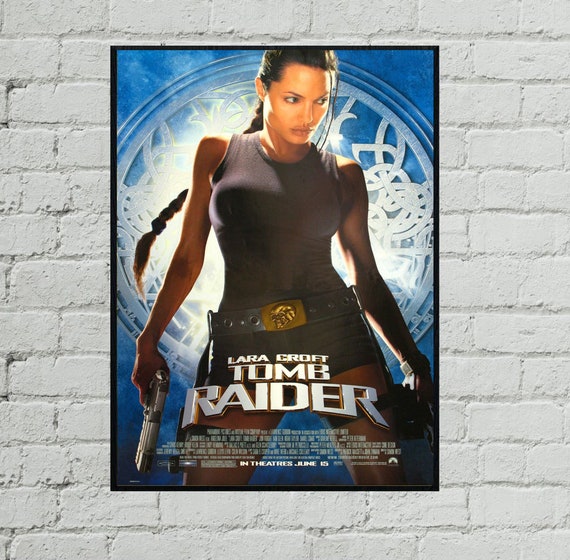 Angelina Jolie is Lara Croft Tomb Raider Action, Adventure Movie Cover  Poster