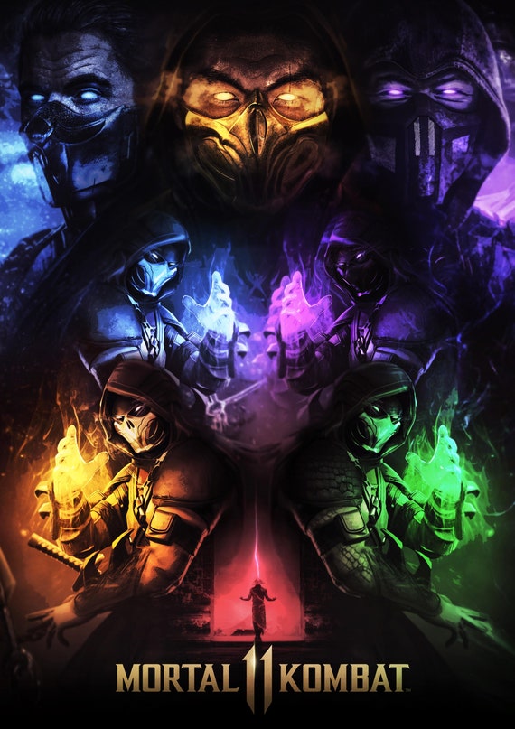 demoler Bolos Llevar Mortal Kombat 11 Video Game Artwork Poster - Etsy