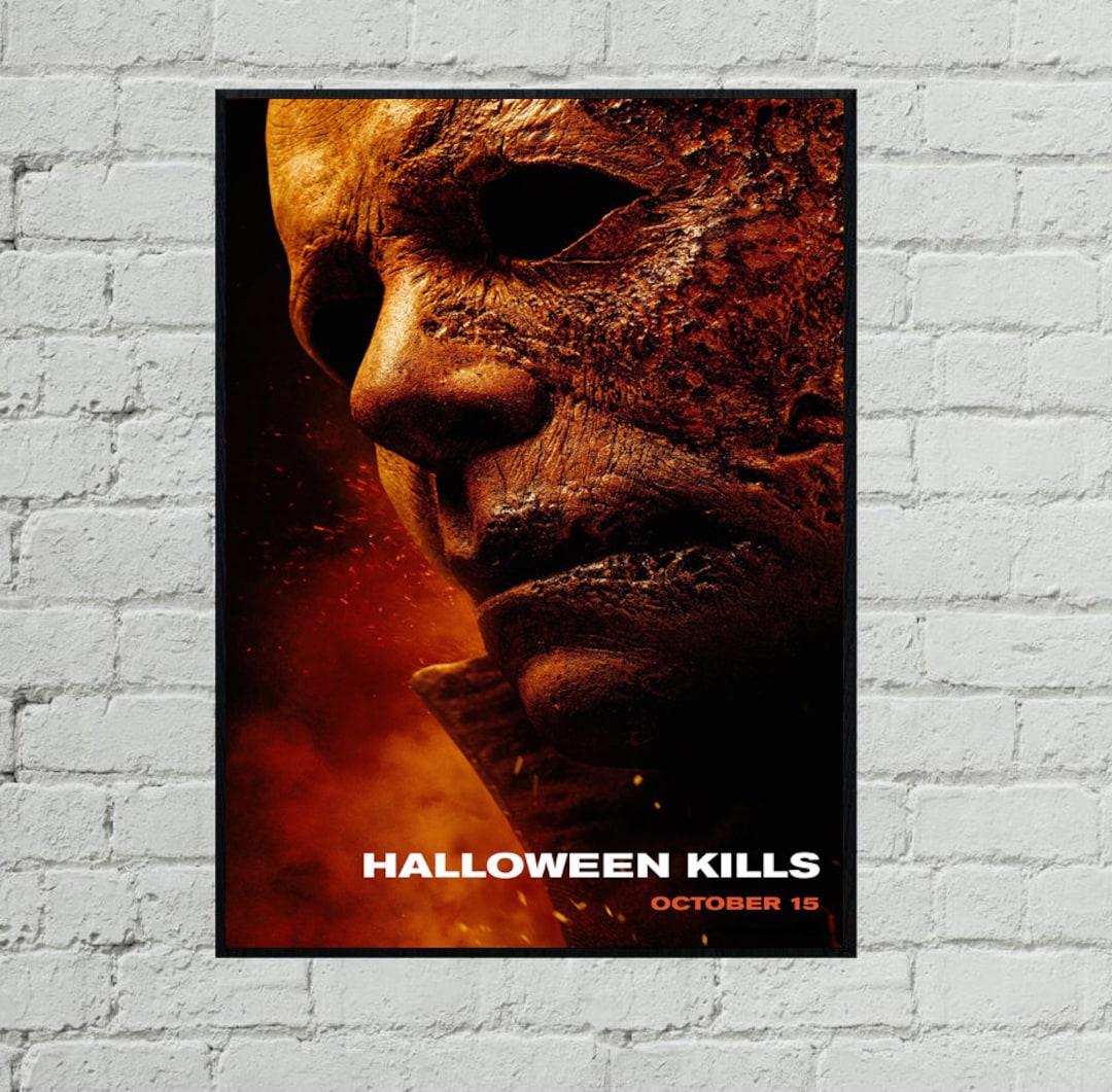 Halloween Kills Horror Movie Artwork Cover Poster Etsy