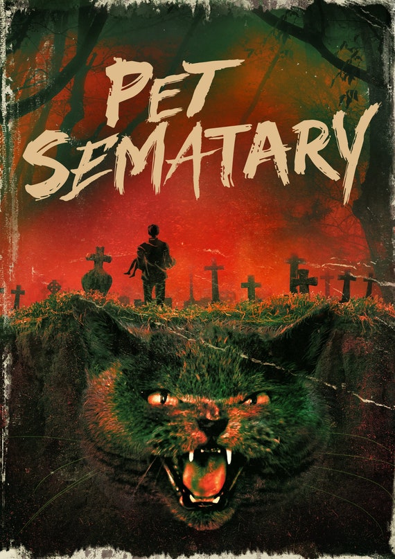Pet Sematary Stephen King Horror Novel Book Cover Poster - Etsy