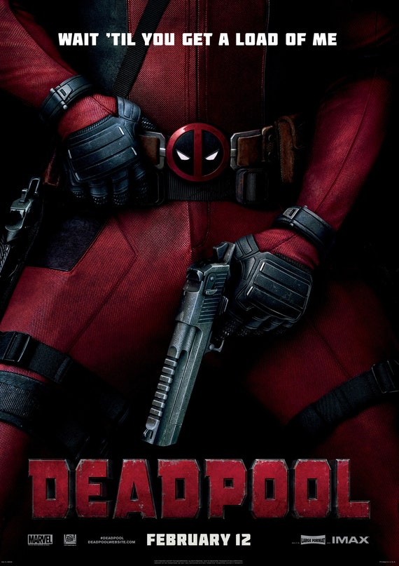 DEADPOOL 3 MOVIE POSTER MARVEL FILM A4 Wall ART PRINT CINEMA A4 Poster