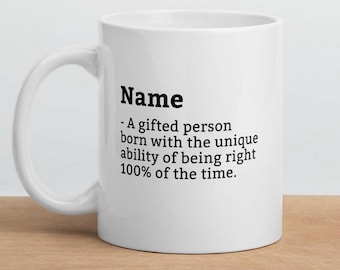 Gepersonaliseerde naammok, sarcastische naammok, aangepaste naammok, mok grappige vriend, mok grappige vriendin, mok grappige vriendin