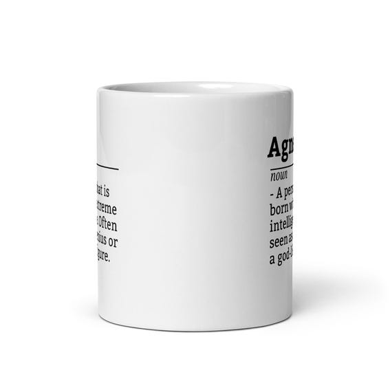Agnes Coffee Mug - Agnes Name Gift for Brilliant Women, Funny Genius Mug,  Personalized Office Cup, Clever Birthday Present