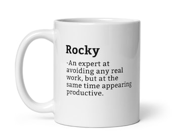 Rocky Mug-Coworker Mug-Rocky Definition Mug-Personalised Rocky Mug-Custom Rocky Mug-Funny Work Gift-Mug For Coworker