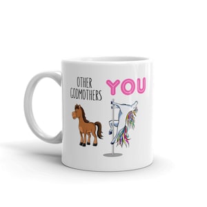 Godmother Gift-Godmother Mug-Awesome Godmother Mug-Godmother Unicorn Mug-Godmother Cup-Godmother Coffee Mug-Best Godmother Mug-Funny
