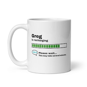 Greg-mugg - Greg-present - rolig Greg-present - Greg laddar om - Greg-skämtmugg - under 10 - sarkastisk Greg-present - 340 ml