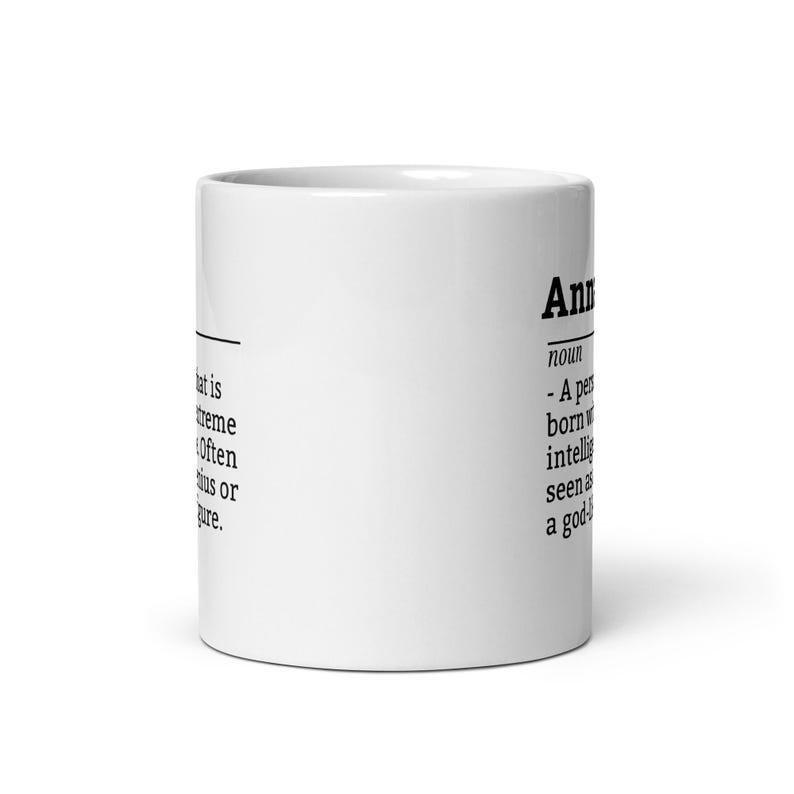 Anna Coffee Mug - Personalized Anna Name Mug, Clever Gift for Genius Friends, Office Desk or Birthday Present