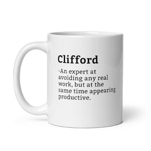 Clifford Mug-Coworker Mug-Clifford Definition Mug-Personalised Clifford Mug-Custom Clifford Mug-Funny Work Gift-Mug For Coworker