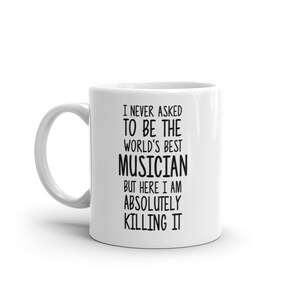 World&#39;s Best Musician Mug-Funny Musician Gift-Musician Coffee Mug-Musician Quote-Best Musician Ever-Greatest Musician-Mugs-Joke