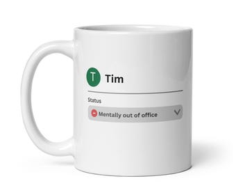 Personalised Tim Coffee Mug, Funny Gift For Tim, Sarcastic Tim Tea Cup, Work From Home Tim Present, Tim Office Mug, Birthday Gift