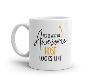 Fantastisk värdmugg - Present till värd - Värdmuggar - Presentidéer för värd - Unik värdmugg - Bästa värd någonsin - Kaffemugg