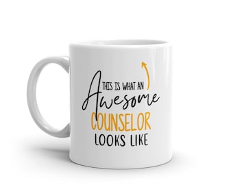 Awesome Counselor Mug-Gift For Counselor-Counselor Mugs-Counselor Gift Ideas-Unique Counselor Mug-Best Ever Counselor-Coffee Mug