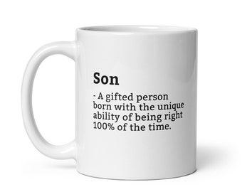 Sarcastic Son Mug-Son Definition Mug-Funny Son Mug-Personalised Son Mug-Custom Son Mug-Funny Mugs