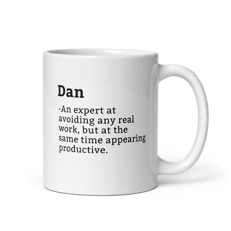 Dan Mug-coworker Mug-dan Definition Mug-personalised Dan Mug-custom Dan ...