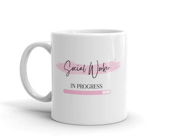 Futuro trabajador social taza-rosa trabajador social taza-divertido trabajador social regalos-trabajador social cargando taza-trabajador social para ser-regalo para ella