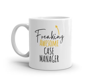 Freaking Awesome Case Manager Tasse-World es Best Case Manager Kaffeebecher-Awesome Case Manager Tassen-Geschenk für Case Manager-Geschenkideen