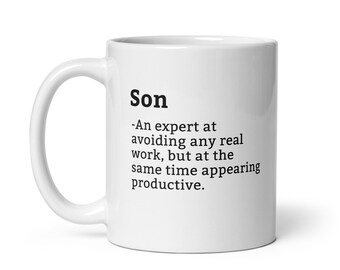 Son Mug-Coworker Mug-Son Definition Mug-Personalised Son Mug-Custom Son Mug-Funny Work Gift-Mug For Coworker