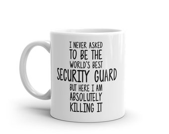 World's Best Security Guard Mug-funny Security Guard - Etsy