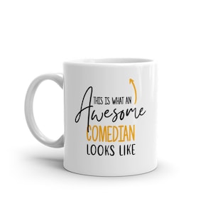Caneca de comediante incrível - presente para canecas de comediante - ideias para presentes de comediante - caneca exclusiva de comediante - a melhor caneca de café de todos os tempos