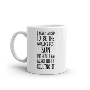 World&#39;s Best Son Mug-Funny Son Gift-Son Coffee Mug-Son Quote-Best Son Ever-Greatest Son-Mugs-Joke