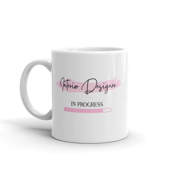 Futur architecte d’intérieur Mug-Pink Interior Designer Mug-Interior Designer Cadeaux-Chargement Mug-Interior Designer To Be