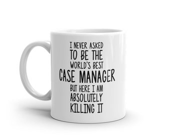 World es Best Case Manager Mug-Funny Case Manager Geschenk-Hüllen-Manager Kaffeebecher-Hüllen-Spruch-Best Case-Manager aller Zeiten