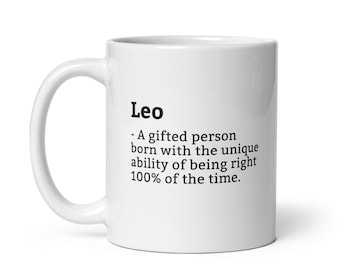 Sarcastic Leo Mug-Leo Definition Mug-Funny Leo Mug-Personalised Leo Mug-Custom Leo Mug-Funny Mugs