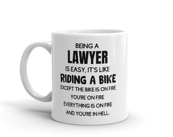 Grappige advocaat Mug-Gift voor advocaat-Nieuwe advocaat Mug-Mug voor advocaat-Advocaat zijn is gemakkelijk-sarcastische advocaat-koffie mok