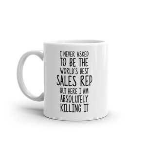 World&#39;s Best Sales Rep Mug-Funny Sales Rep Gift-Sales Rep Coffee Mug-Sales Rep Quote-Best Sales Rep Ever-Greatest Sales Rep-Mugs-Joke