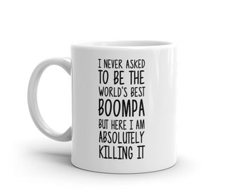 's Werelds beste Boompa Mok-Grappige Boompa Gift-Boompa Koffie Mok-Boompa Quote-Beste Boompa Ooit-Grootste Boompa-Mokken-Grap