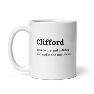 White glossy mug