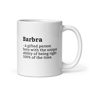Sarcastic Barbra Mug-Barbra Definition Mug-Funny Barbra Mug-Personalised Barbra Mug-Custom Barbra Mug-Funny Mugs