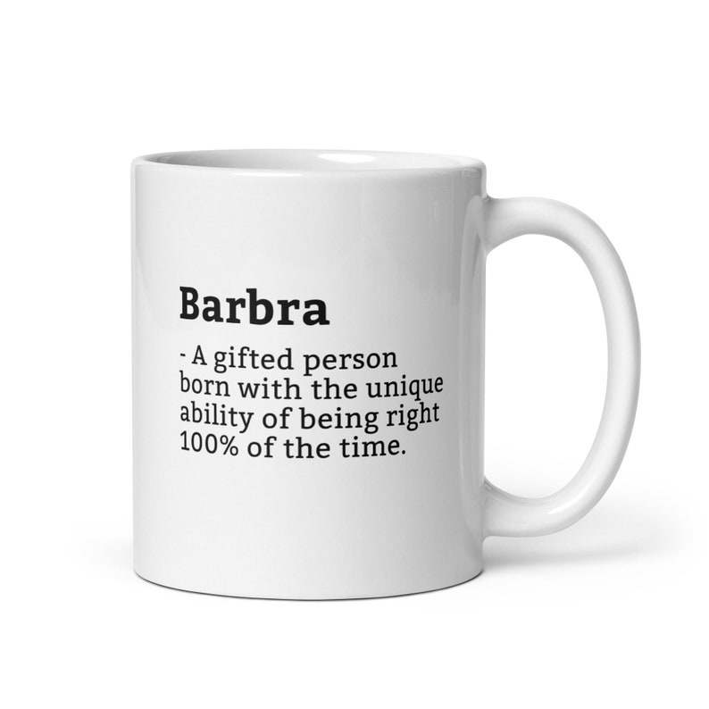 Sarcastic Barbra Mug-Barbra Definition Mug-Funny Barbra Mug-Personalised Barbra Mug-Custom Barbra Mug-Funny Mugs