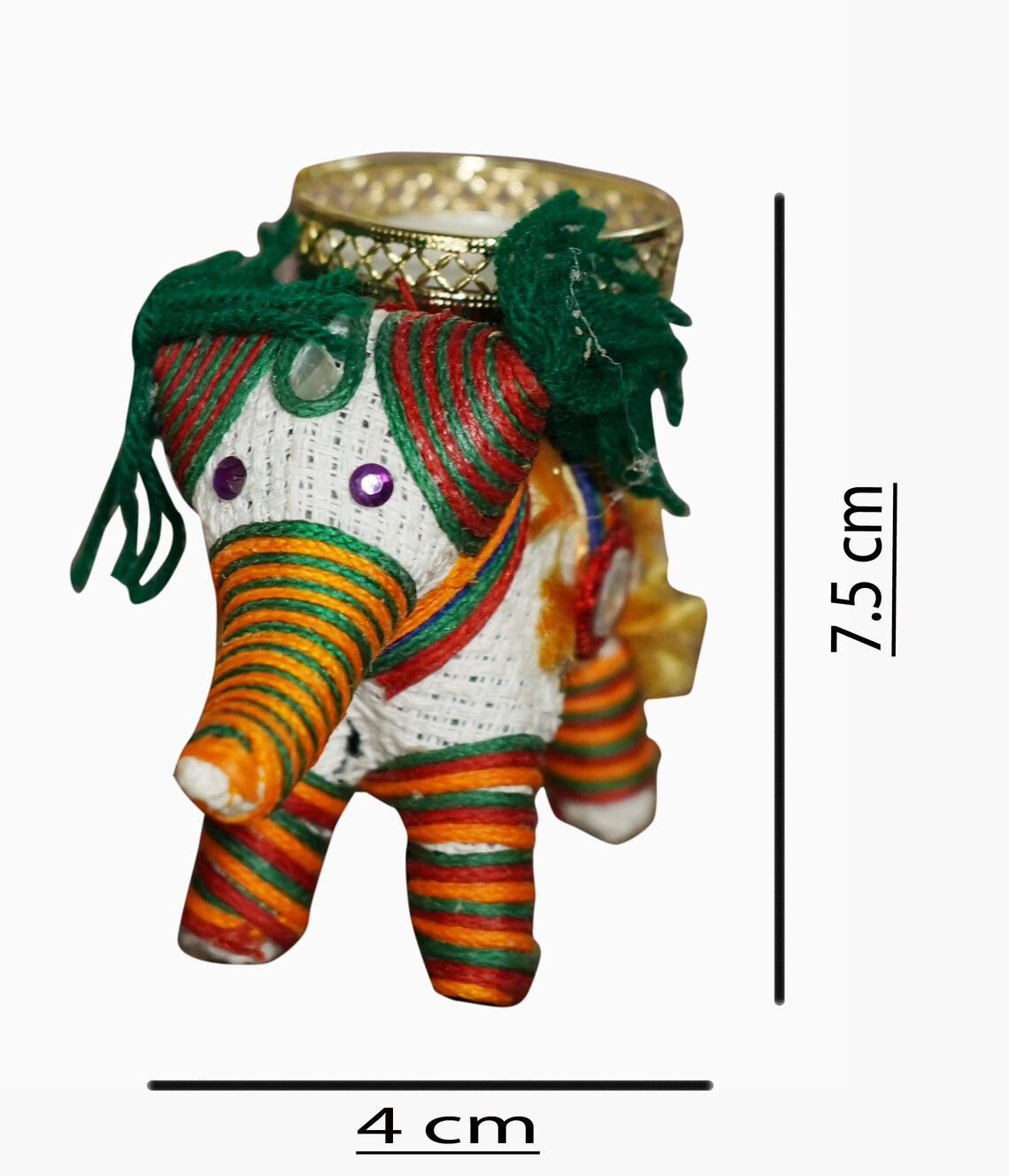 Handcrafted Elephant Candle Holder Set of 2 Lucky Charm Candle Etsy