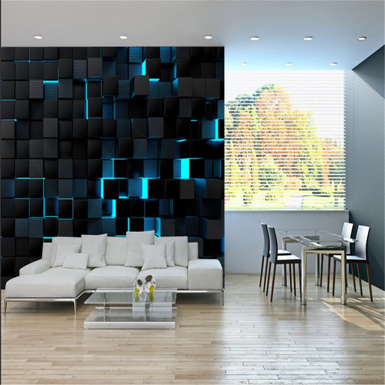 Modern Technology Mural Wallpapers for Office Esports Hall Etsy