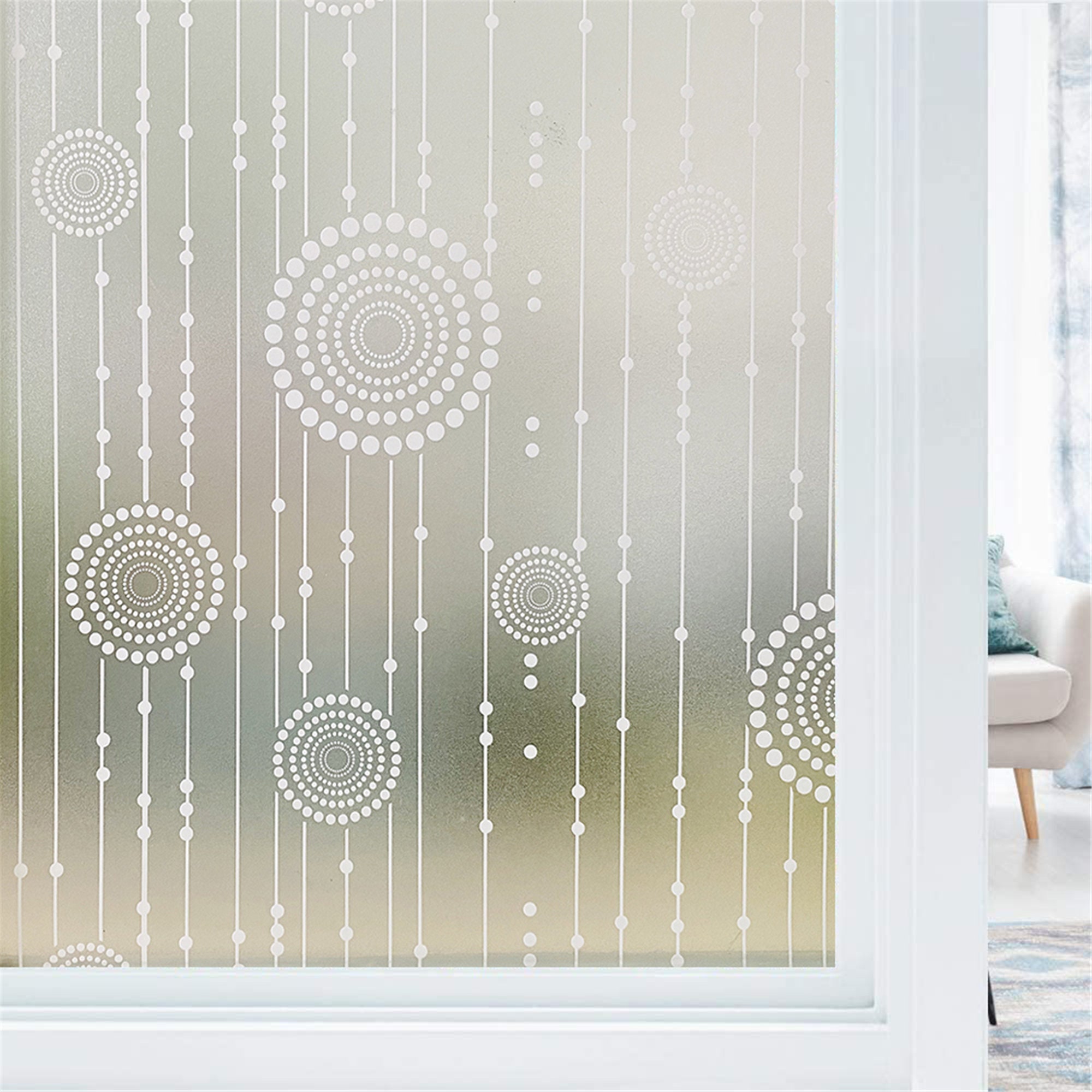 Window Glass Lots Frosted Cover Film Sticker Decor Home 3D Static Cling Privacy 