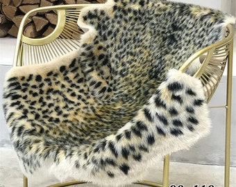 Tiger Print Rug Skin Hide Mat Faux Animal Fur Area Rug Home Carpet Skin US stock 