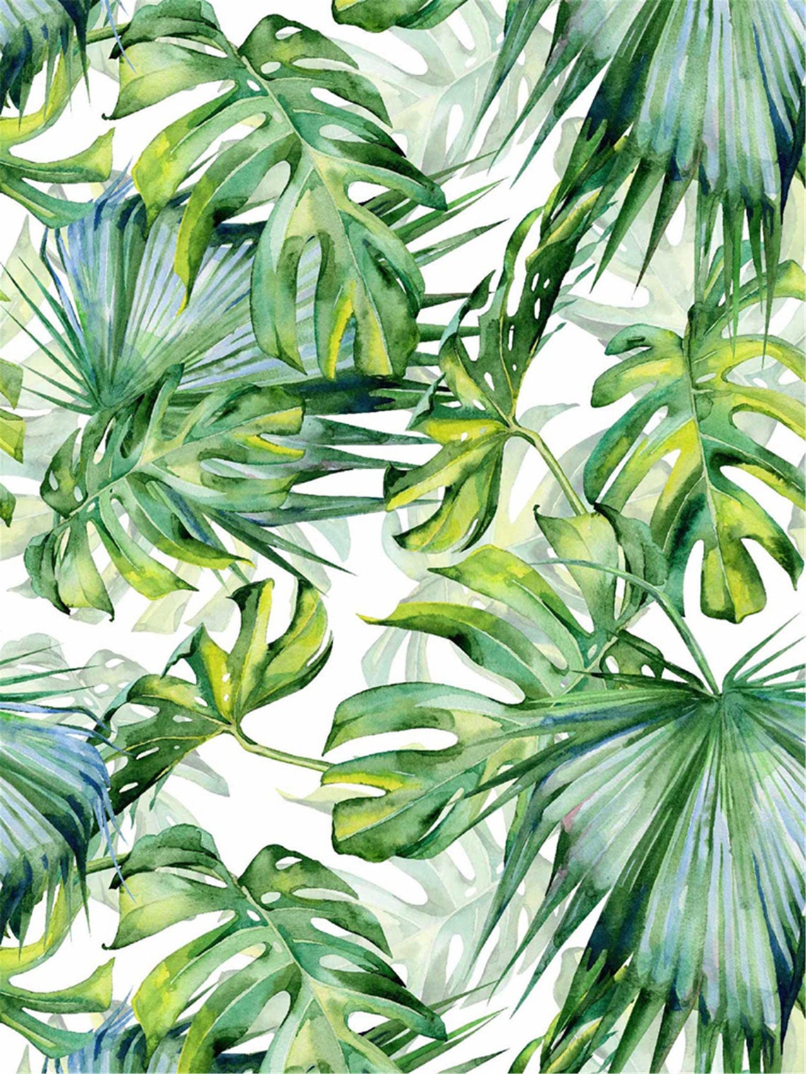 Peel and Stick Removable Palm Leaf Self-adhesive Wallpaper | Etsy