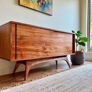 Solid Wood Sideboard – Handmade Media Console, Modern Storage Cabinet, "The Celine" image 4