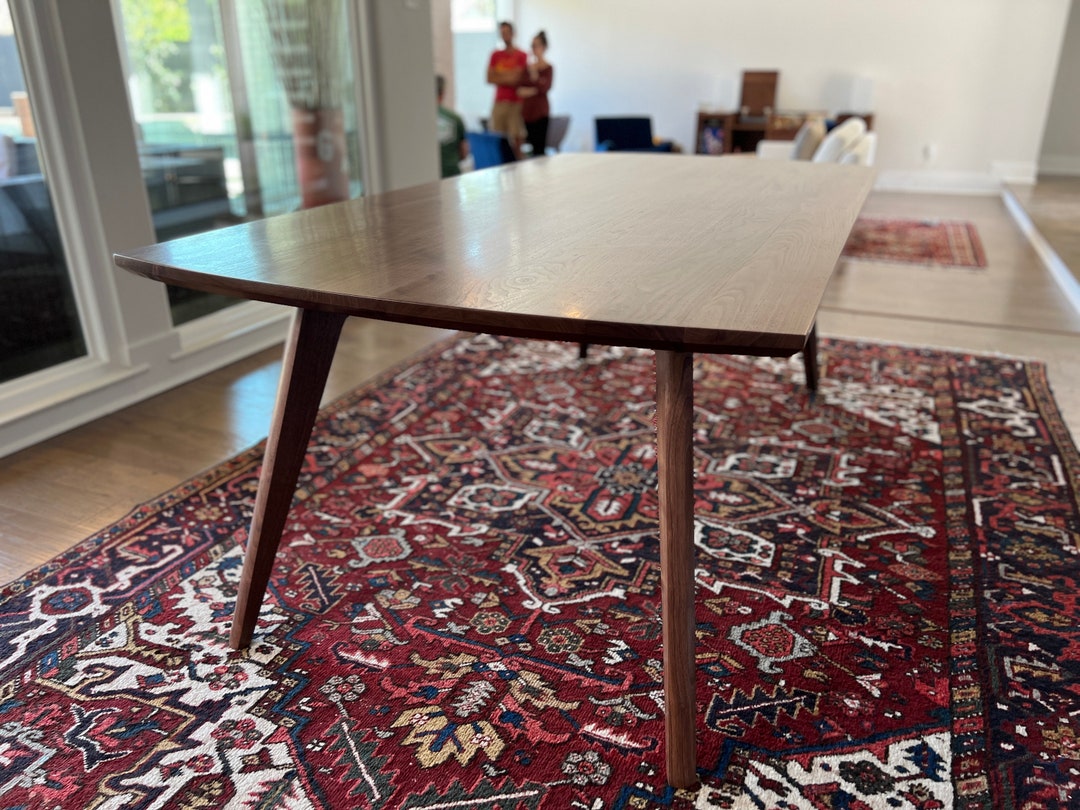 The Everyday Table Handcrafted MCM Dining Table in Solid - Etsy