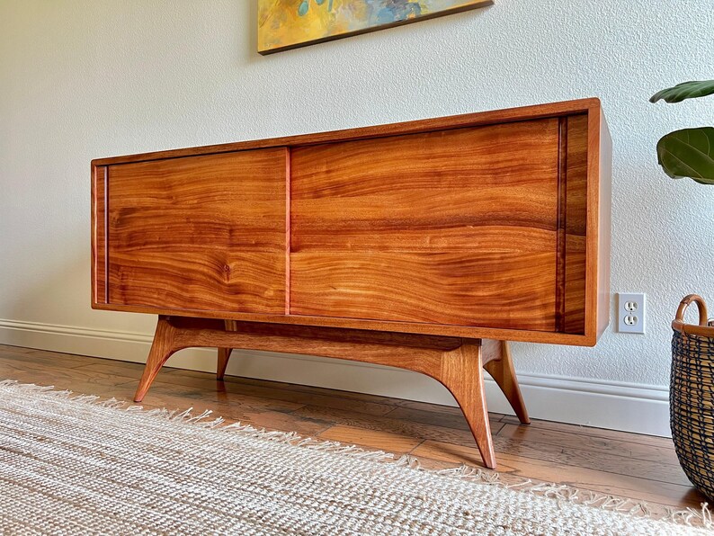 Solid Wood Sideboard – Handmade Media Console, Modern Storage Cabinet, "The Celine" image 5