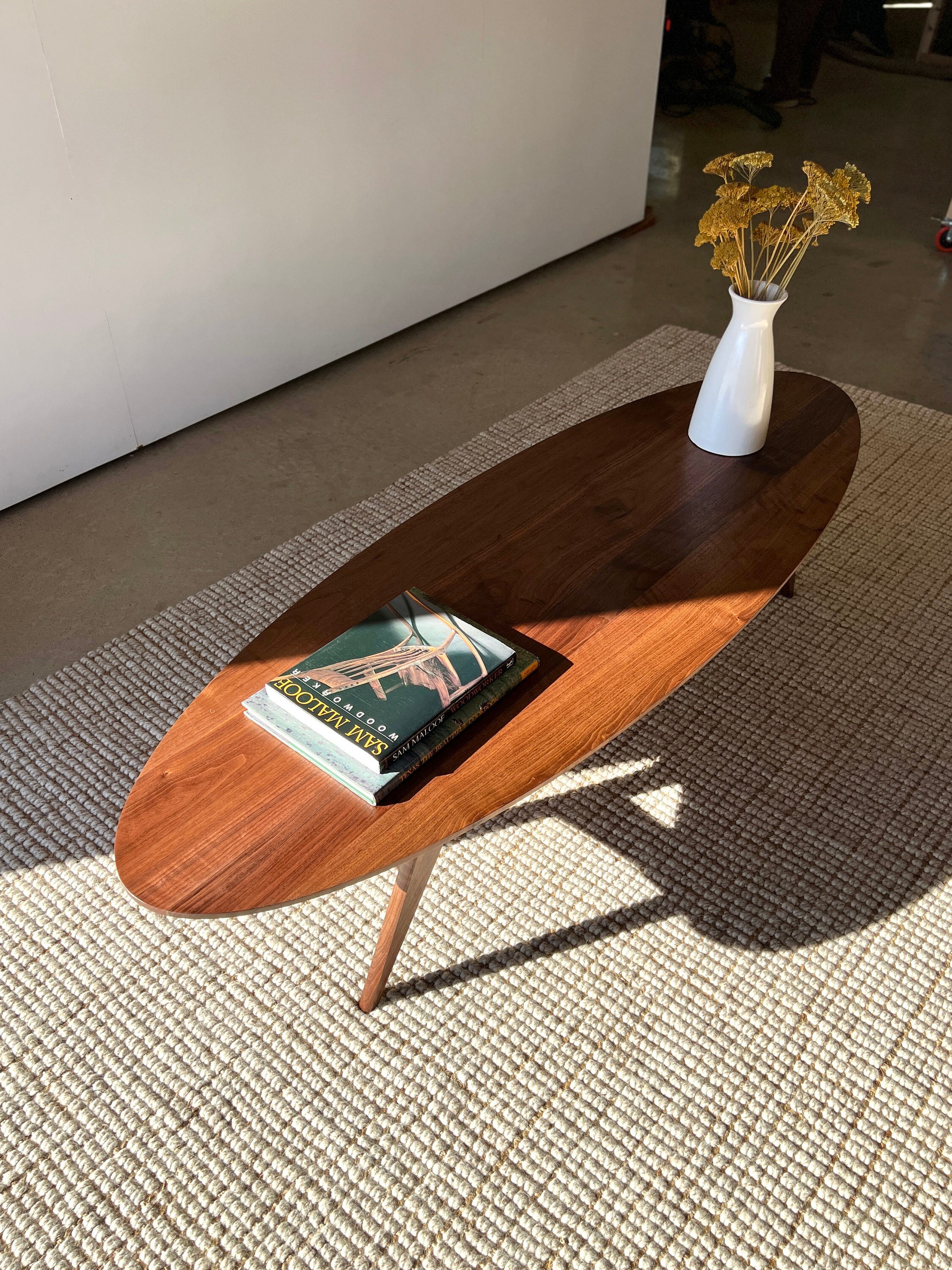 The Monica Coffee Table - Solid Wood, Mid-century Surfboard Style Design, Disassembleable - Etsy The Monica Coffee Table - Solid Wood, Mid-century Surfboard Style Design, Disassembleable - Etsy