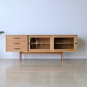 Custom Solid Wood Mid Century Modern Sideboard and Buffet, Made-to-order, &quot;The Ellington&quot;